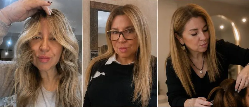 Jessy en el salón: color, corte y trabajo en el estudio