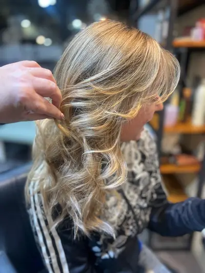 Peinado con ondas